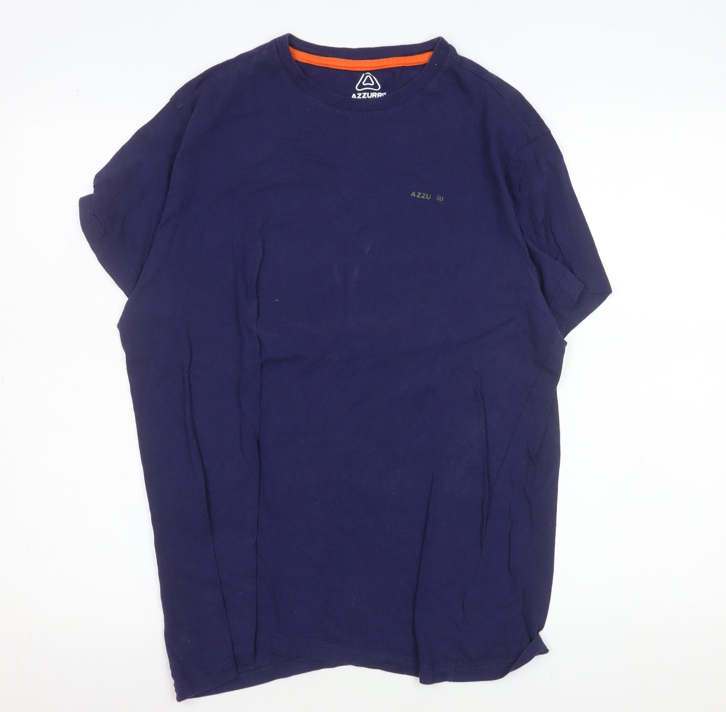 Unisex Adults UK Size L Azzurri Blue Basic T-Shirt