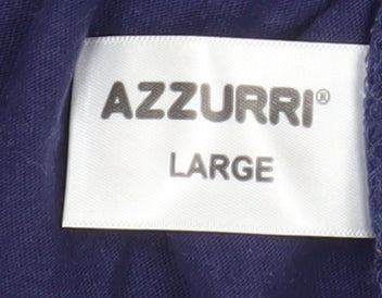 Unisex Adults UK Size L Azzurri Blue Basic T-Shirt