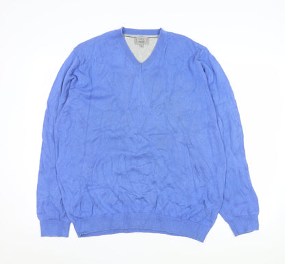 Mens UK Size XL Marks and Spencer Blue Pullover Sweatshirt