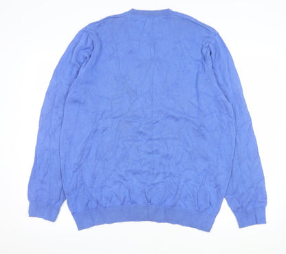 Mens UK Size XL Marks and Spencer Blue Pullover Sweatshirt