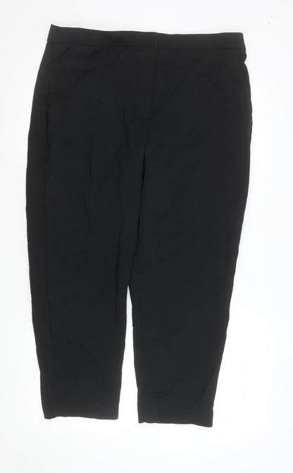 Mens UK Size 18 Marks and Spencer Regular Fit Casual Black Trousers