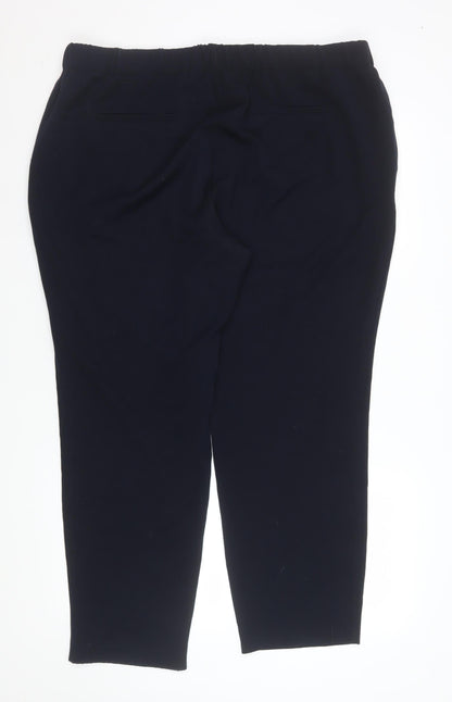 Womens UK Size 18 St. Bernard Regular Fit Casual Workwear Black Trousers