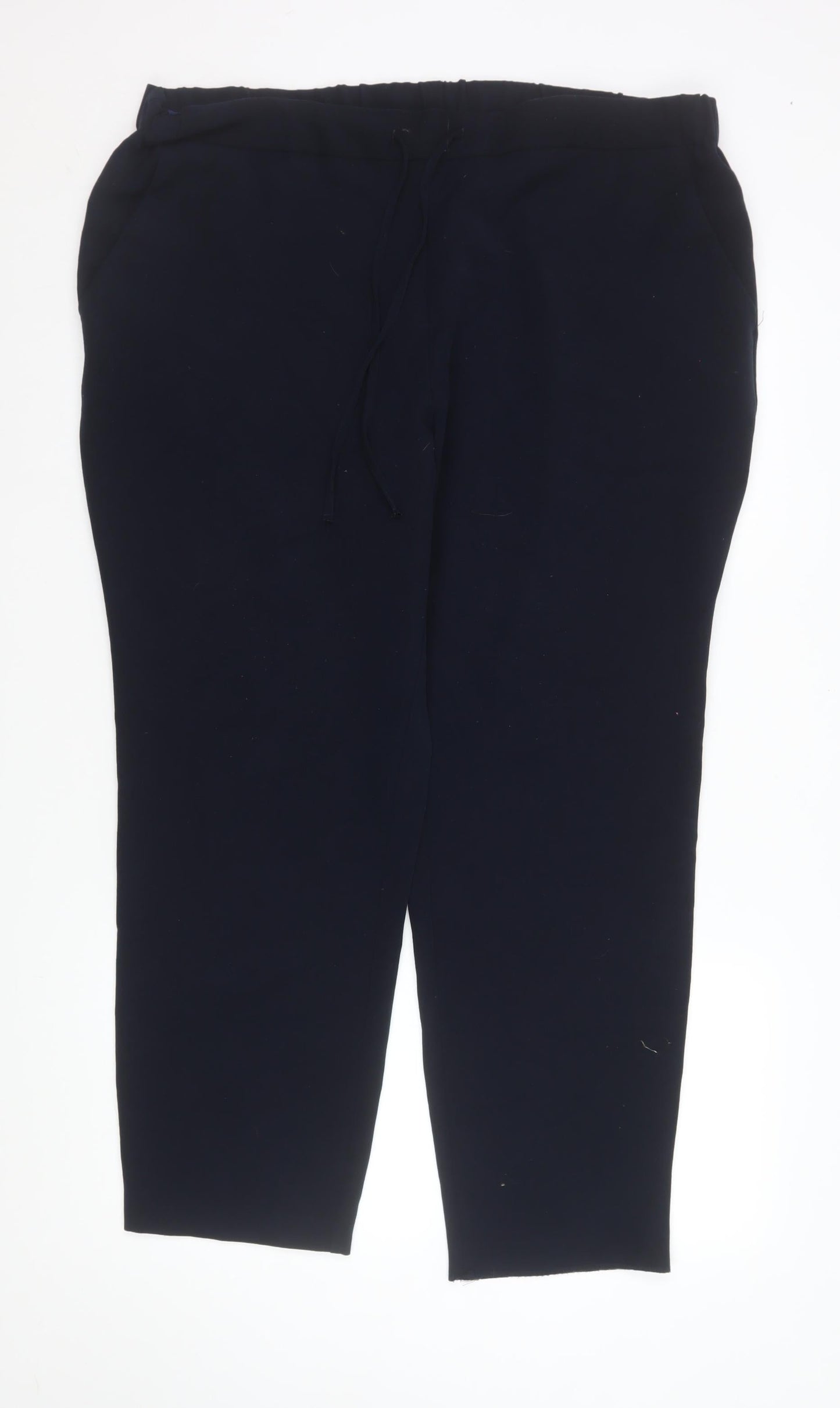 Womens UK Size 18 St. Bernard Regular Fit Casual Workwear Black Trousers