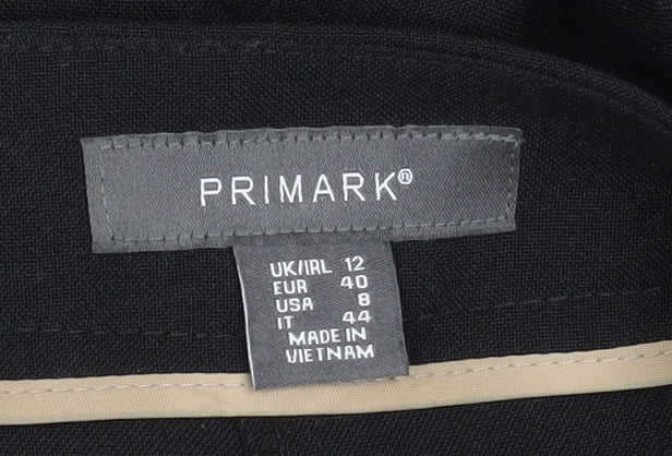 Womens UK Size 12 Primark Regular Fit Business Casual Workwear Black Trousers