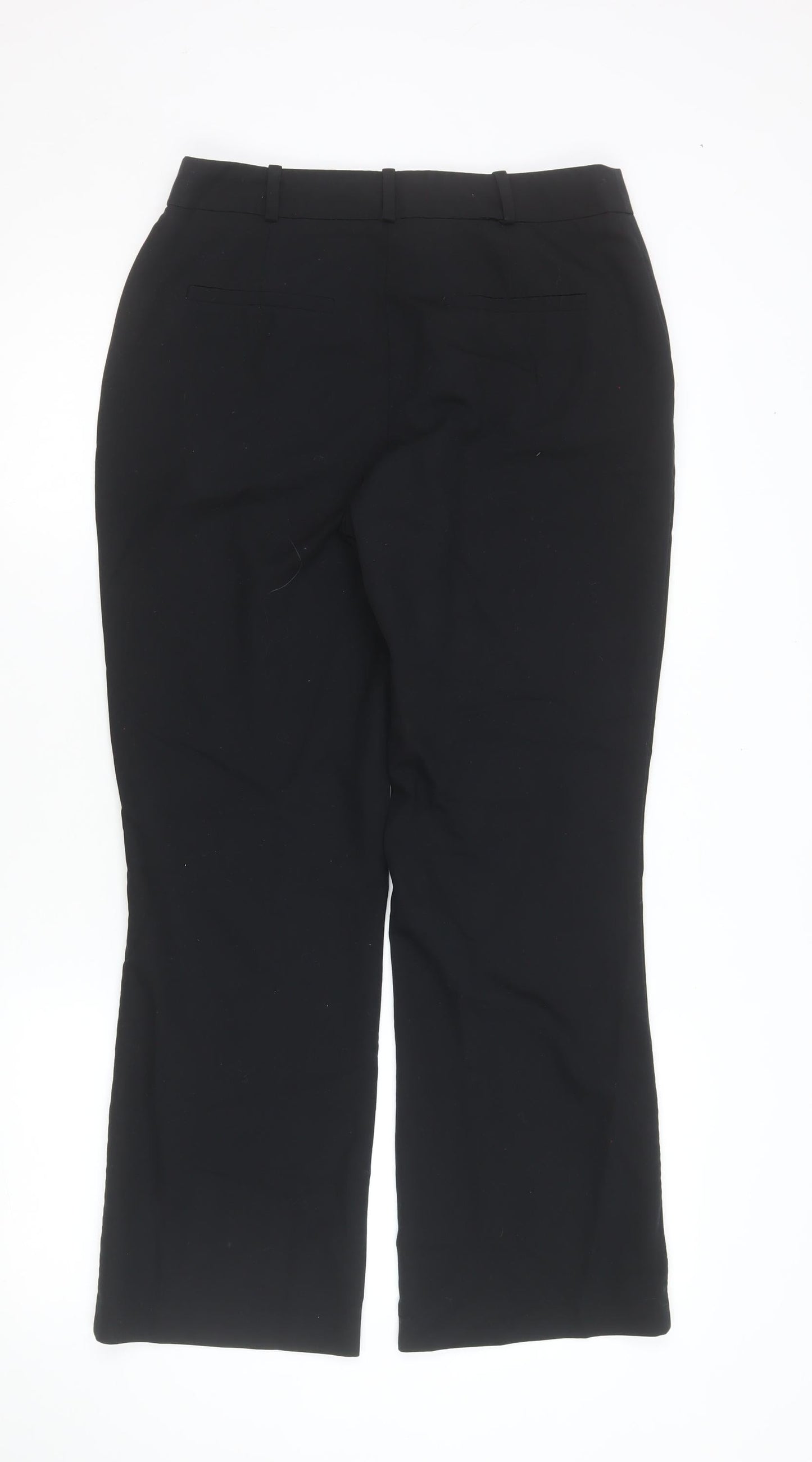 Womens UK Size 10 Dunnes Stores Regular Fit Dress Pants Black Trousers