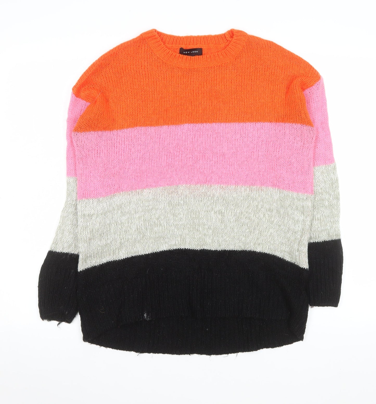 Womens UK Size S New Look Multicoloured Pullover Jumper