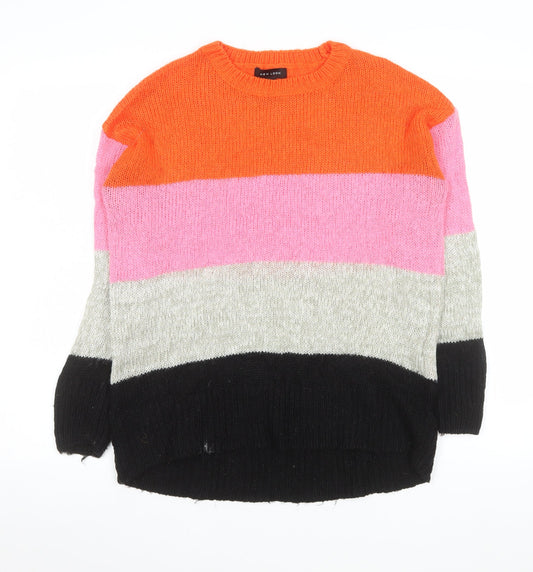 Womens UK Size S New Look Multicoloured Pullover Jumper