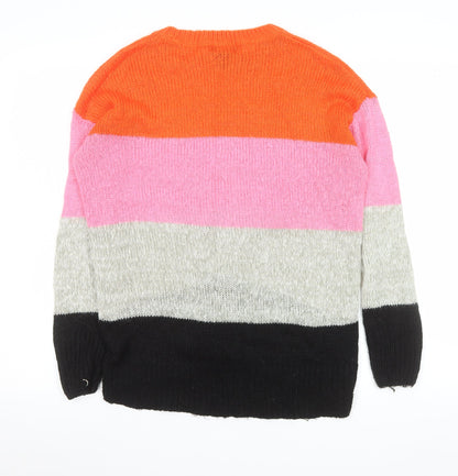 Womens UK Size S New Look Multicoloured Pullover Jumper