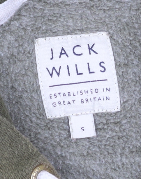 Mens UK Size S Jack Wills Green Pullover Hoodie