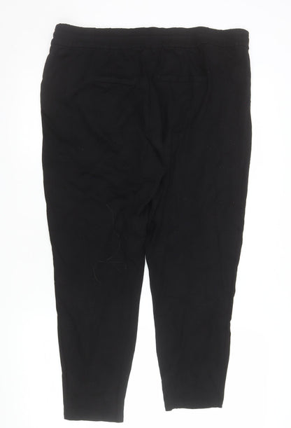 Womens UK Size XL VERO MODA Relaxed Fit Jogger Black Trousers