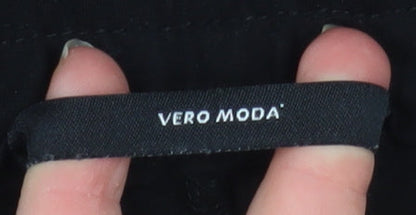 Womens UK Size XL VERO MODA Relaxed Fit Jogger Black Trousers