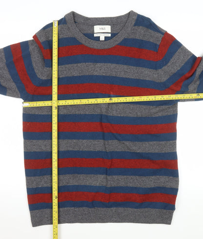 Mens UK Size L Marks and Spencer Multicoloured Pullover Jumper