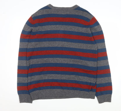 Mens UK Size L Marks and Spencer Multicoloured Pullover Jumper
