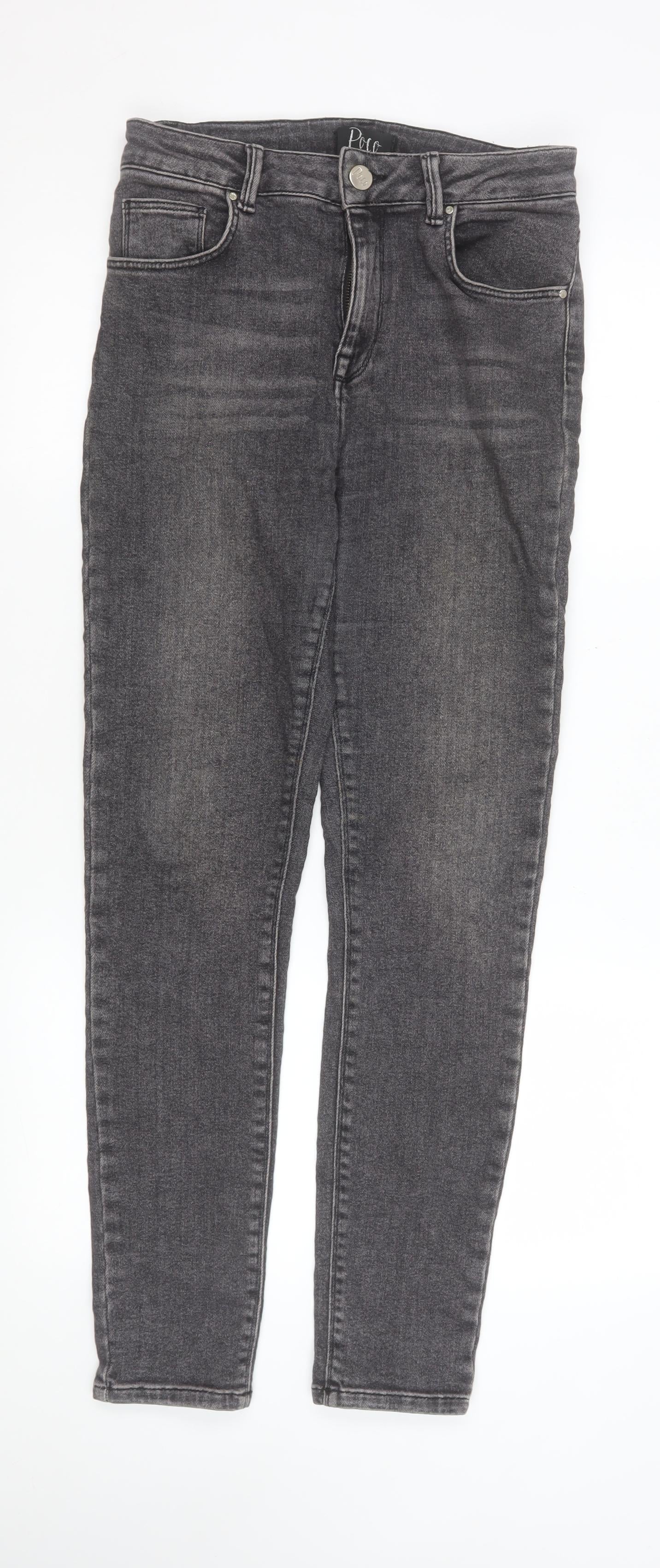 Womens UK Size 12 Poco by Pippa Slim Fit Skinny Grey Jeans