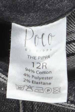 Womens UK Size 12 Poco by Pippa Slim Fit Skinny Grey Jeans