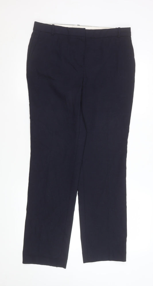 Mens UK Size M Massimo Dutti Regular Fit Dress Pants Blue Trousers