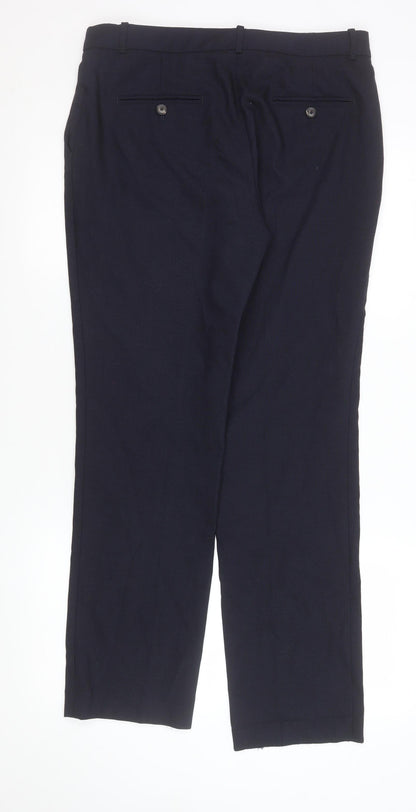 Mens UK Size M Massimo Dutti Regular Fit Dress Pants Blue Trousers