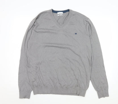 Mens UK Size XL Pedro del Hierro Grey Pullover Sweatshirt