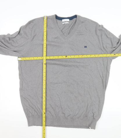 Mens UK Size XL Pedro del Hierro Grey Pullover Sweatshirt