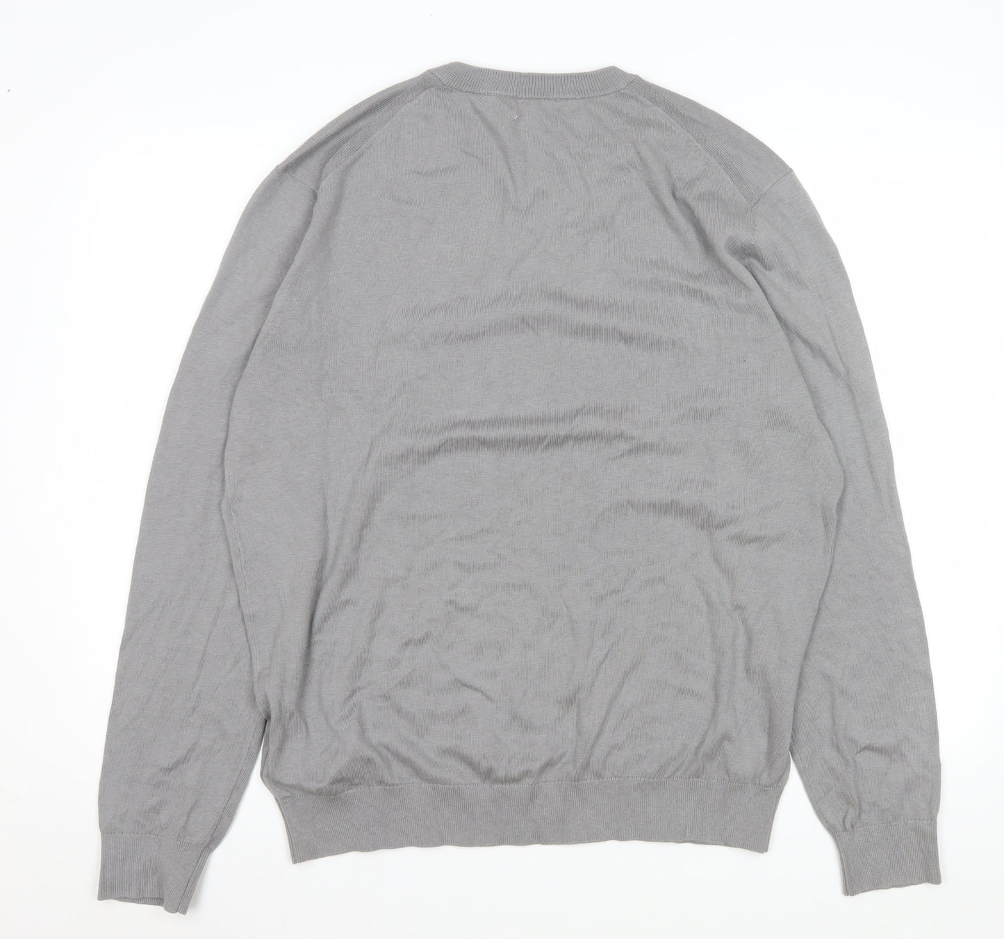 Mens UK Size XL Pedro del Hierro Grey Pullover Sweatshirt