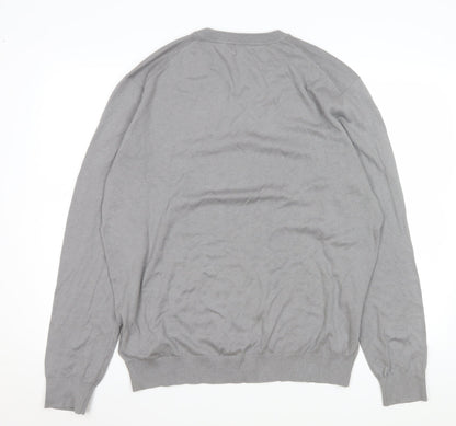 Mens UK Size XL Pedro del Hierro Grey Pullover Sweatshirt