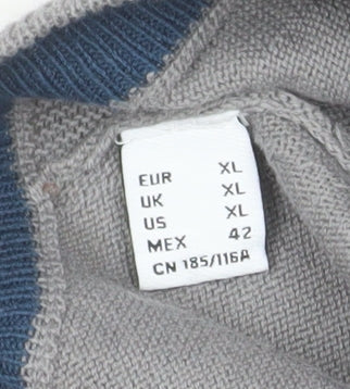 Mens UK Size XL Pedro del Hierro Grey Pullover Sweatshirt