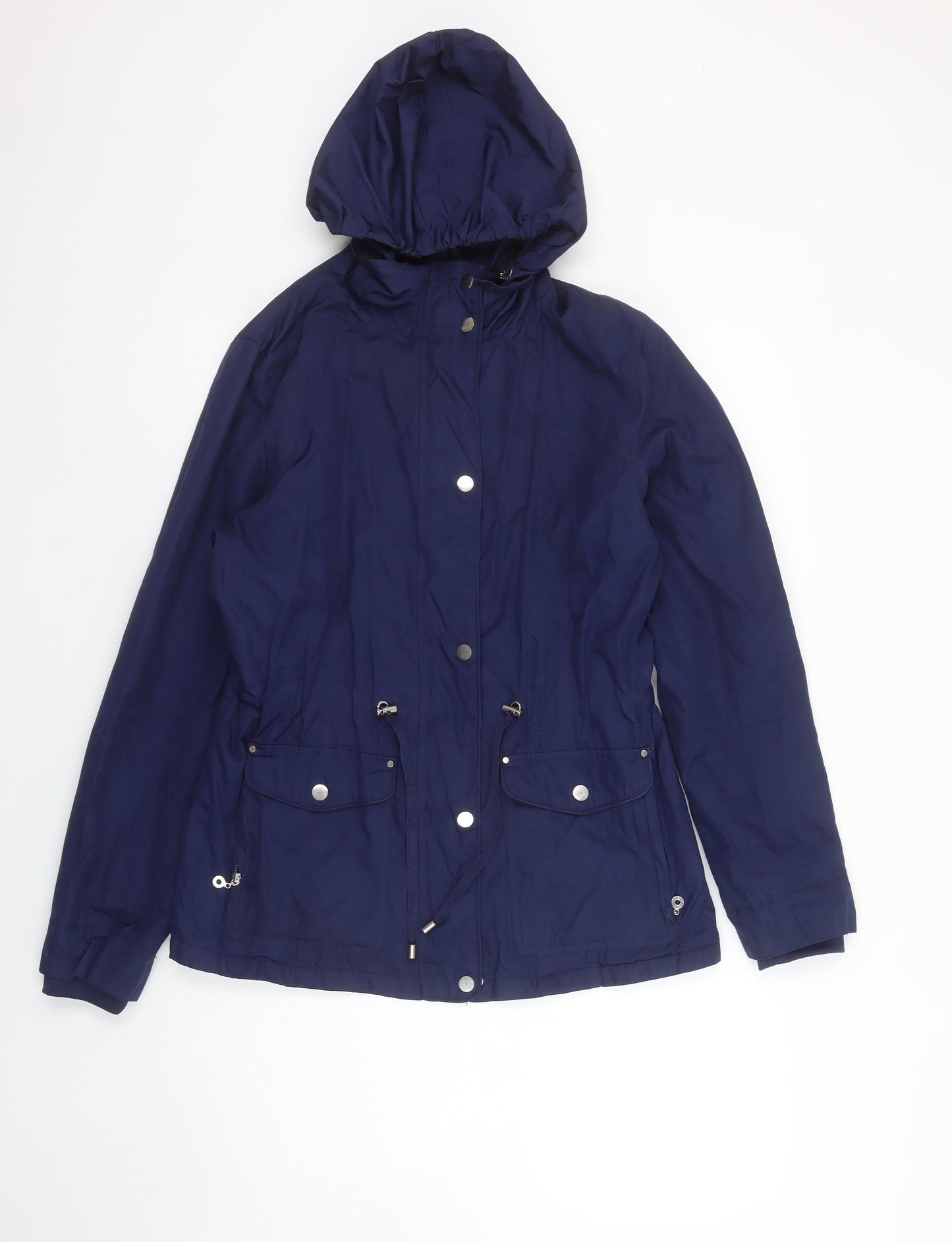 Womens UK Size 12 Dunnes Stores Blue Parka Coat