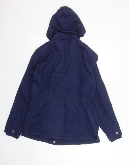 Womens UK Size 12 Dunnes Stores Blue Parka Coat
