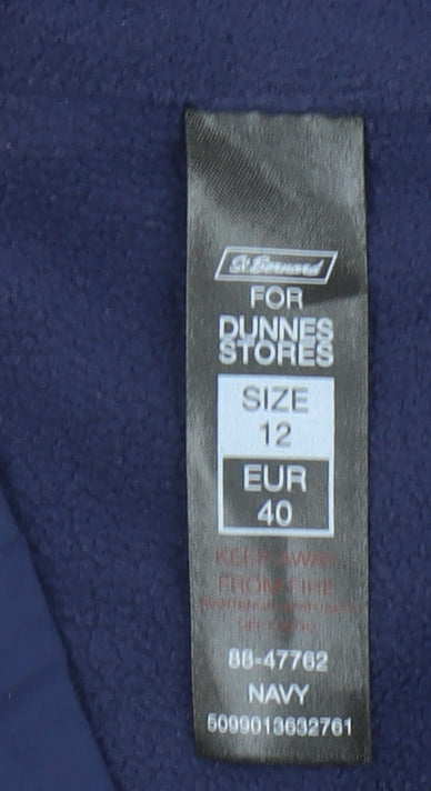 Womens UK Size 12 Dunnes Stores Blue Parka Coat