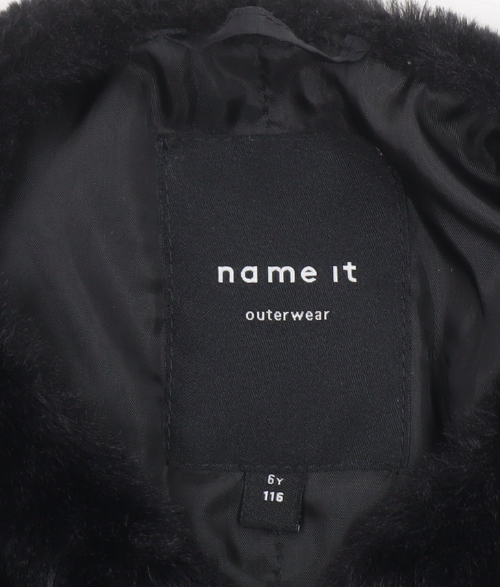 Girls UK Size 6 Years name it Black Basic Jacket