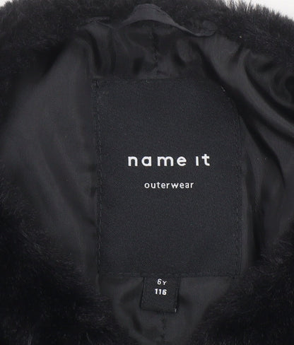 Girls UK Size 6 Years name it Black Basic Jacket
