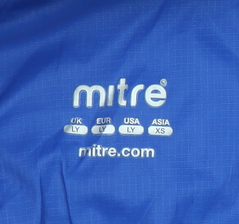 Boys UK Size L Mitre Blue Windbreaker Coat