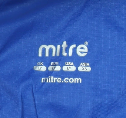 Boys UK Size L Mitre Blue Windbreaker Coat