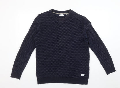 Mens UK Size L JACK & JONES Blue Pullover Jumper