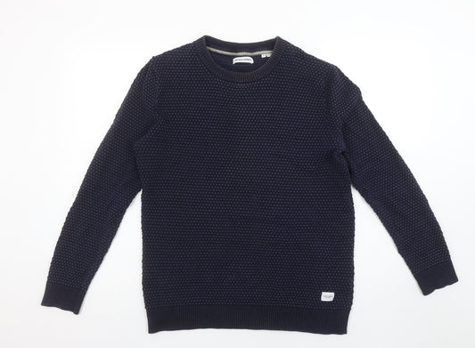 Mens UK Size L JACK & JONES Blue Pullover Jumper