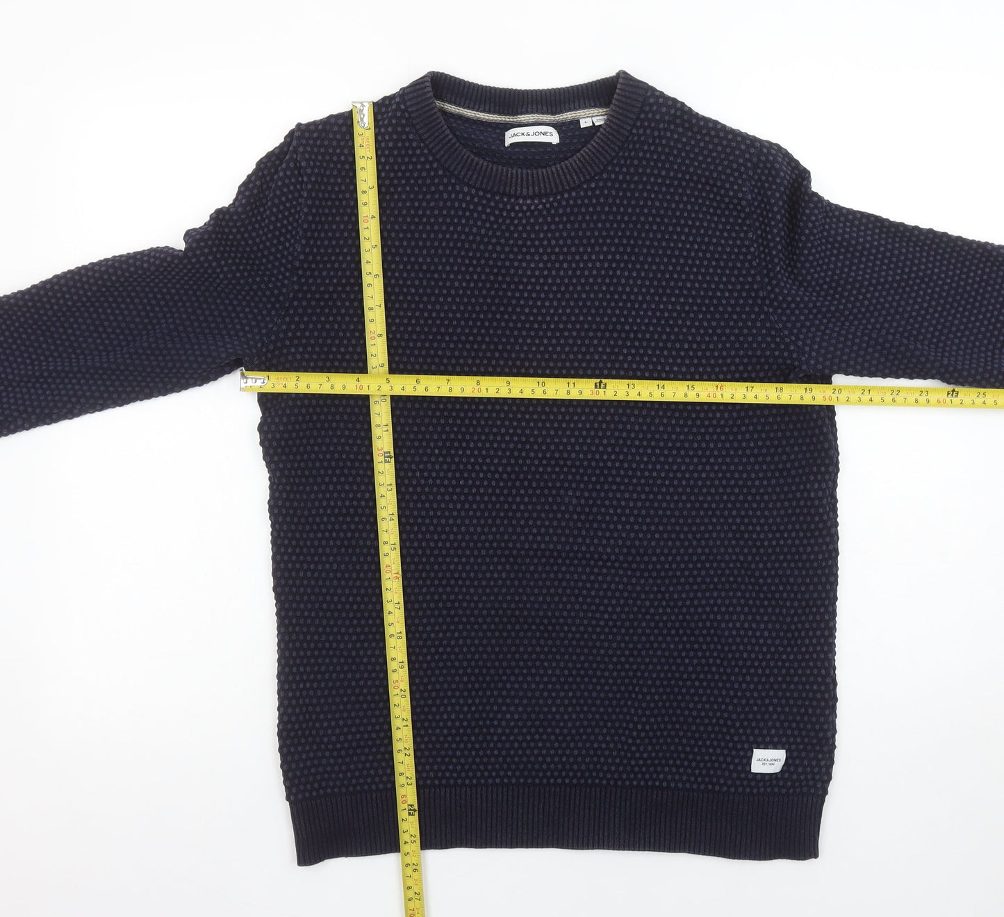 Mens UK Size L JACK & JONES Blue Pullover Jumper