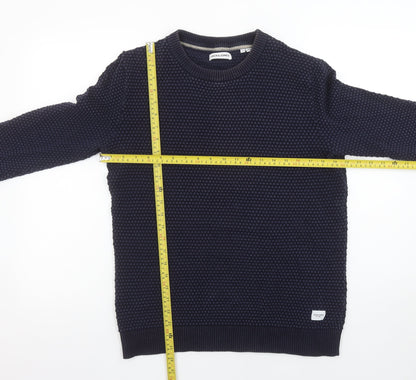Mens UK Size L JACK & JONES Blue Pullover Jumper