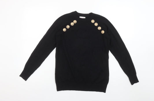 Womens UK Size 10 Savida Black Pullover Jumper