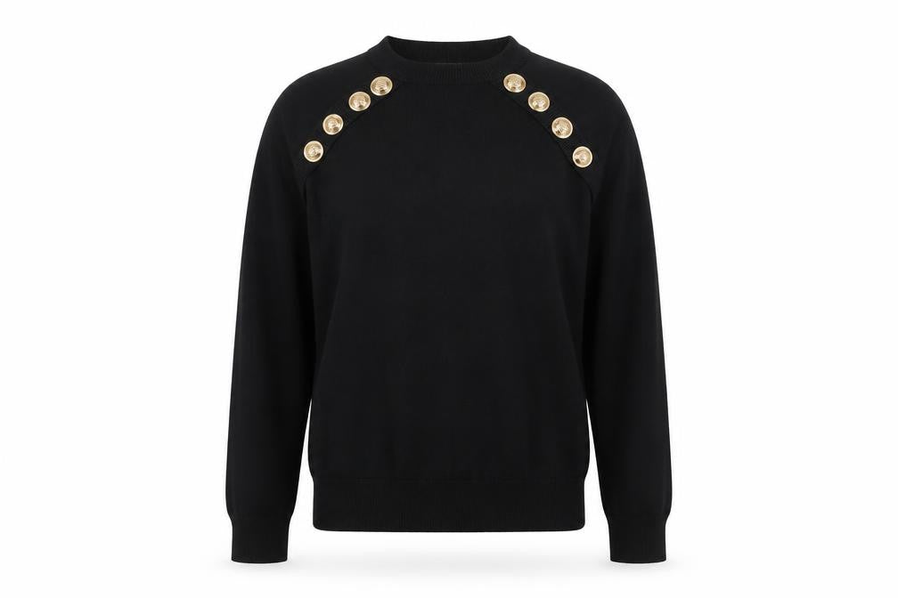 Womens UK Size 10 Savida Black Pullover Jumper