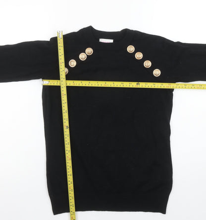 Womens UK Size 10 Savida Black Pullover Jumper