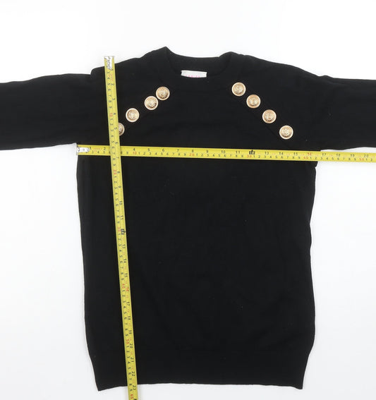 Womens UK Size 10 Savida Black Pullover Jumper