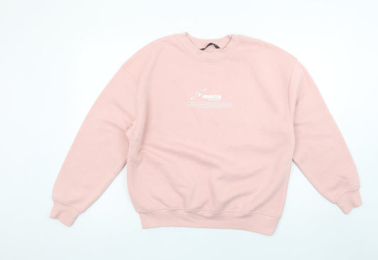 Womens UK Size S Dunnes Stores Pink Pullover Sweatshirt