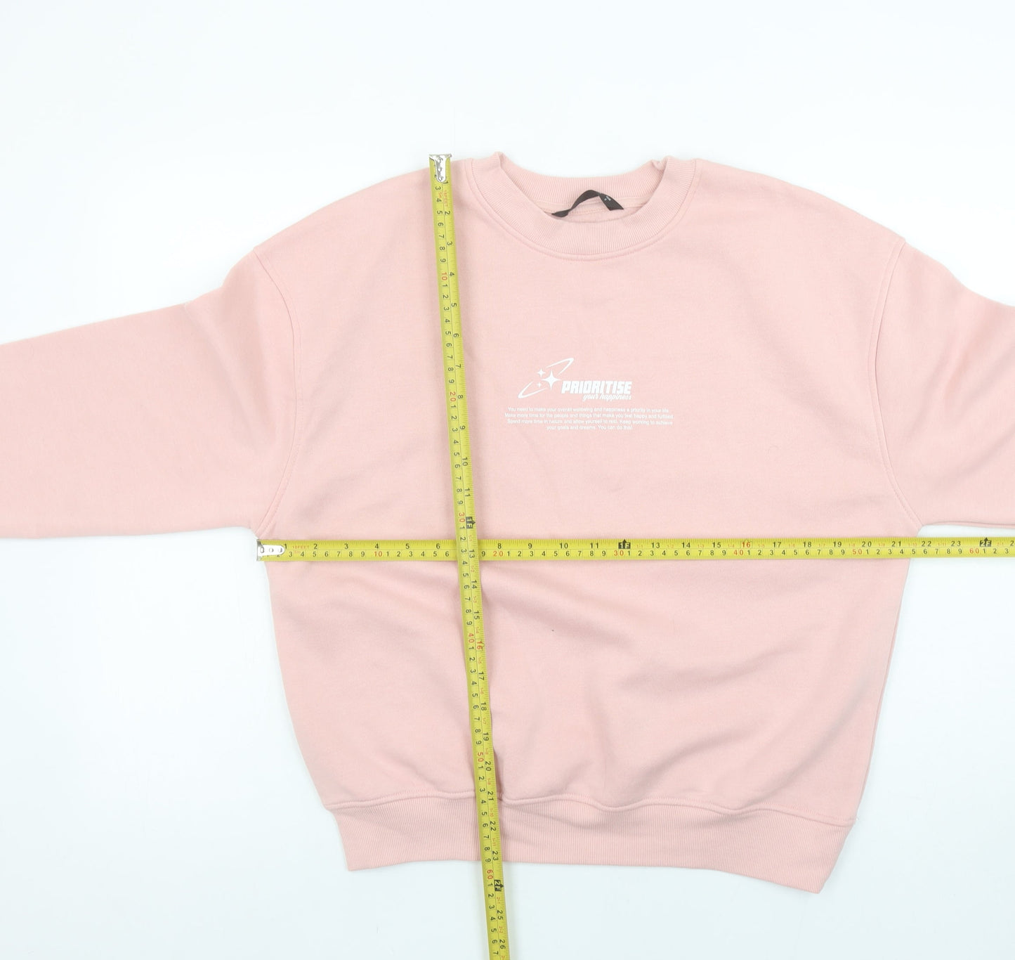Womens UK Size S Dunnes Stores Pink Pullover Sweatshirt