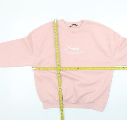 Womens UK Size S Dunnes Stores Pink Pullover Sweatshirt