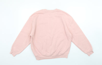 Womens UK Size S Dunnes Stores Pink Pullover Sweatshirt