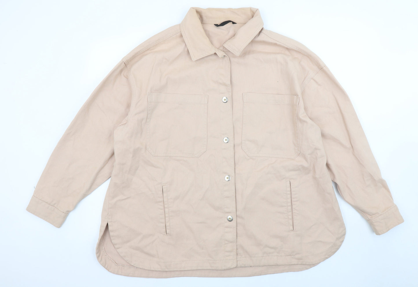 Womens UK Size XL Dunnes Stores Beige Basic Jacket