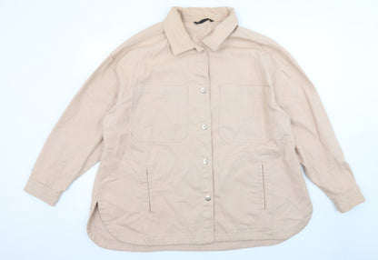 Womens UK Size XL Dunnes Stores Beige Basic Jacket