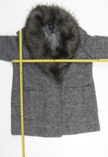 Womens UK Size 18 New Look Grey Overcoat