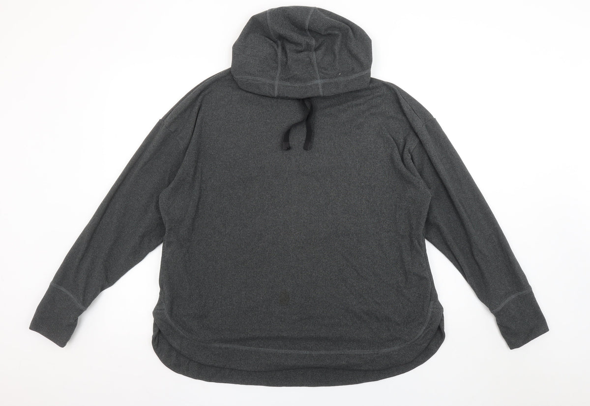 Dunnes Women’s Grey Pullover Hoodie Size L Polyester Blend