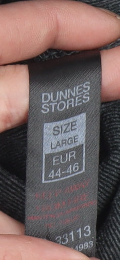 Dunnes Women’s Grey Pullover Hoodie Size L Polyester Blend